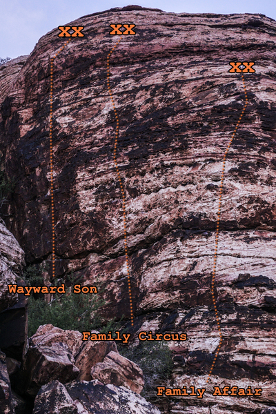 Family Crag topo.