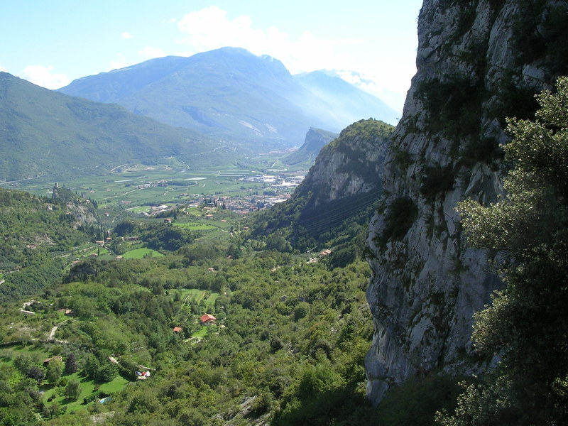 View from the top back towards Arco.