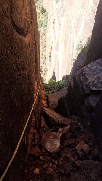 Looking down third pitch.