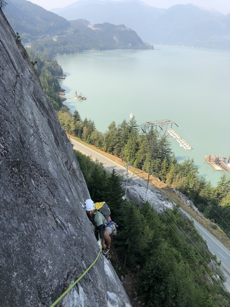 Do you like traverses and milky blue views of Howe Sound? Then this is your climb.
