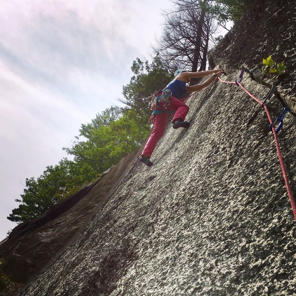Pitch 2 of Sleeping Beauty. Wish this route were cleaner, because it's awesome!
