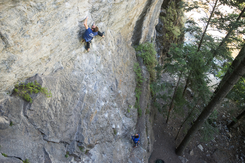 Matt works the Crux on Teardrop