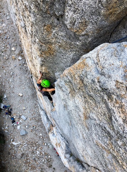 Rock Climb Pee Pee Pillar Left Yosemite National Park