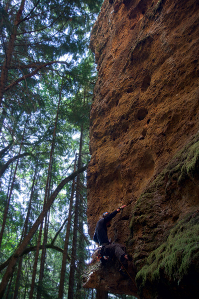 Large holds really add to the enjoyment of the climb