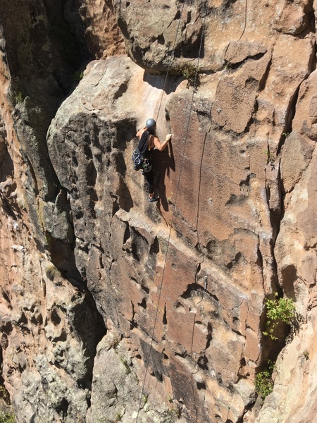 Isela's first outdoor climb