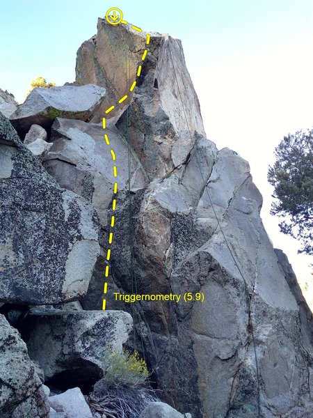 Triggernometry (5.9), Onyx Summit Crag