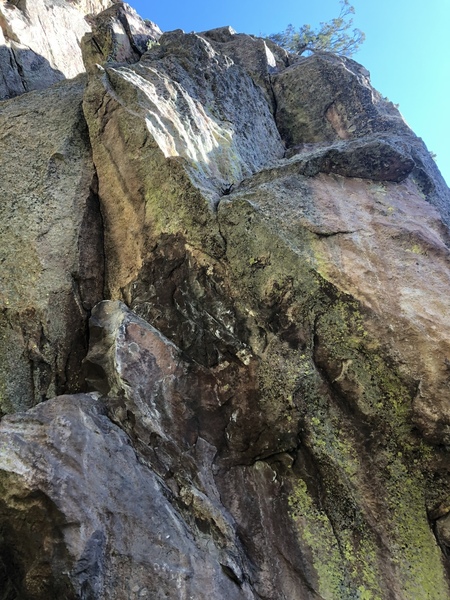 The upper part of the climb.
