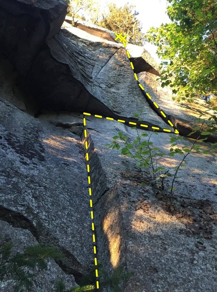 The route from the ground