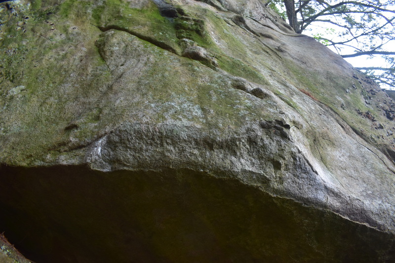 The left hand mini pinch and bad right hand sloper are chalked!