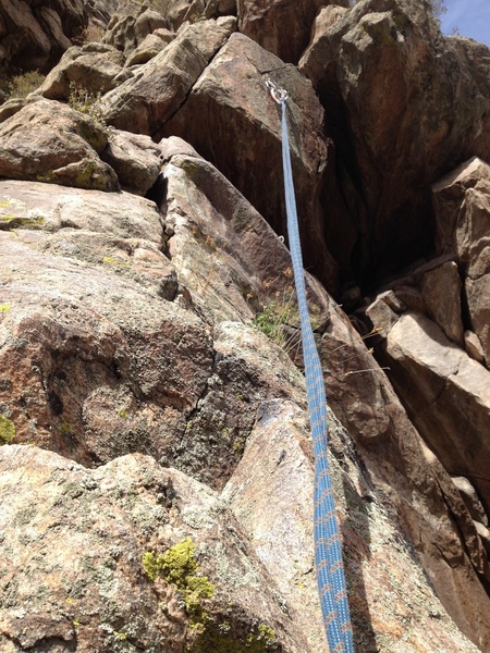 The easy top crack section.