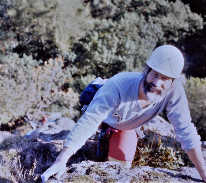 Chris on the First Ascent