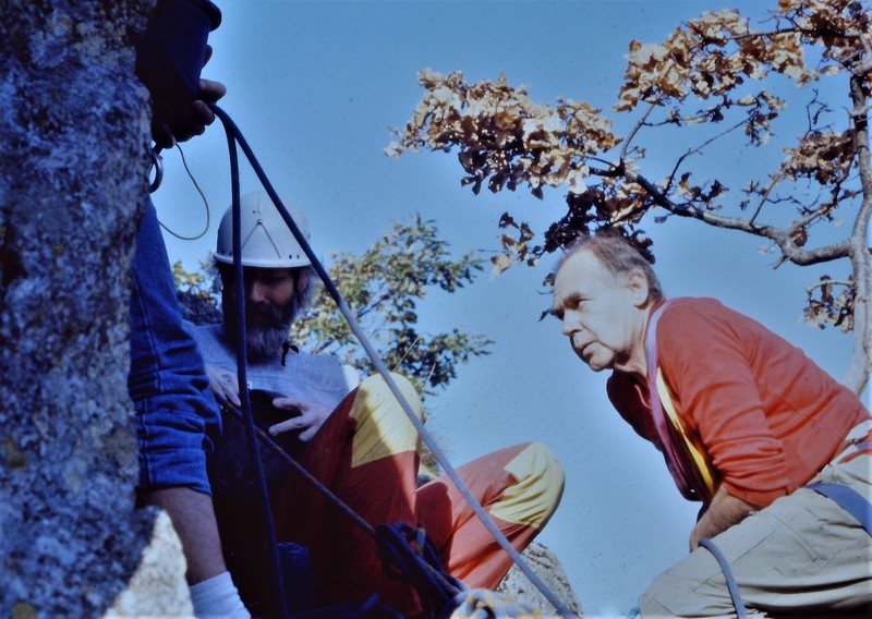 Chris Bonington and Pete Greenwood on the first ascent