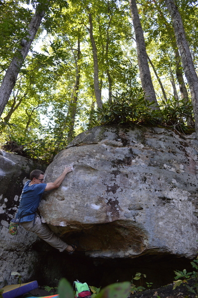 Marshall Gilbert on the 2nd ascent of "Turkey in the Straw"