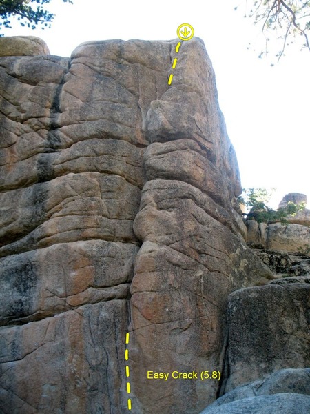 Easy Crack (5.8), Keller Peak