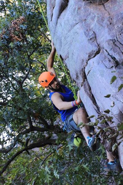 Climbing with MUFA (Marquette University) on our first club trip of the year!