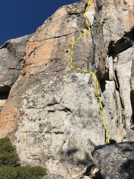 Ripper Arete goes up the right Arete