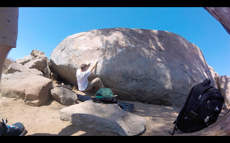 Climb E.B. Boulder Sit Start Left, San Diego County