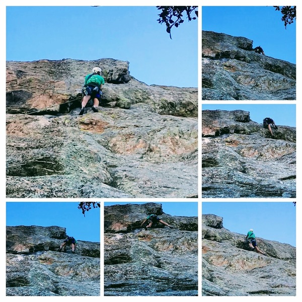 Menzo on the Hanging Teeth Crux