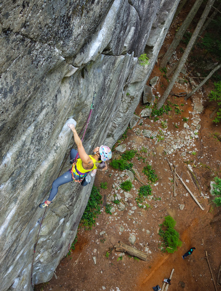 thank god jug at the end of the crux section