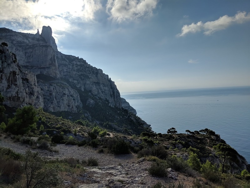 Arete de Marseille as seen from the approach to Le Temple