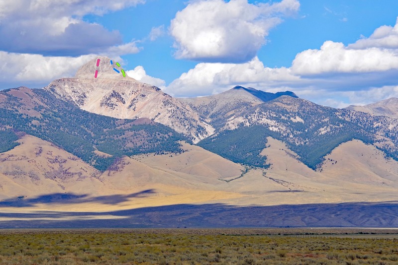 Rock Climbing In Bell Mountain Central Idaho