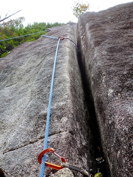 Awesome crack climbing on Magic Fern.