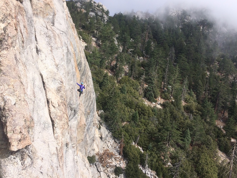 Climber on Left Ski Track 6 Oct 2018.