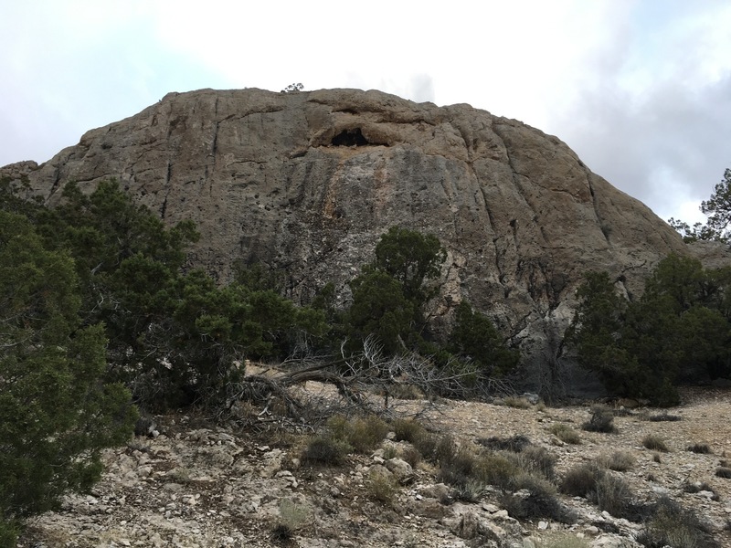 Cyclops Wall in all its glory. There are 2 routes to the left of the eye and 3 to the right.