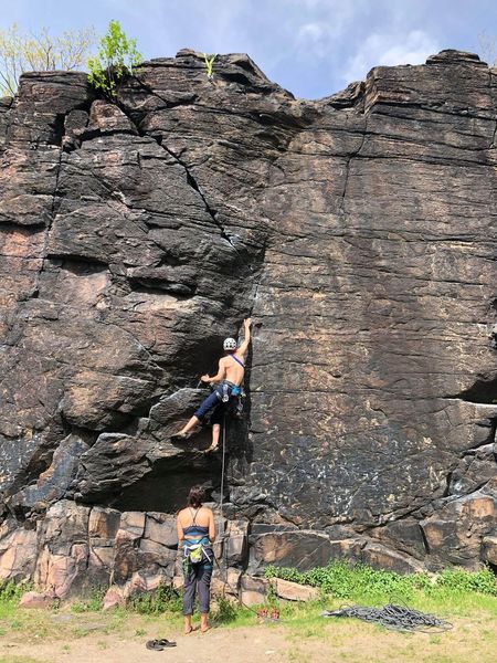 Getting off the ground while leading Beer Crack - good for leaders with short attention spans
