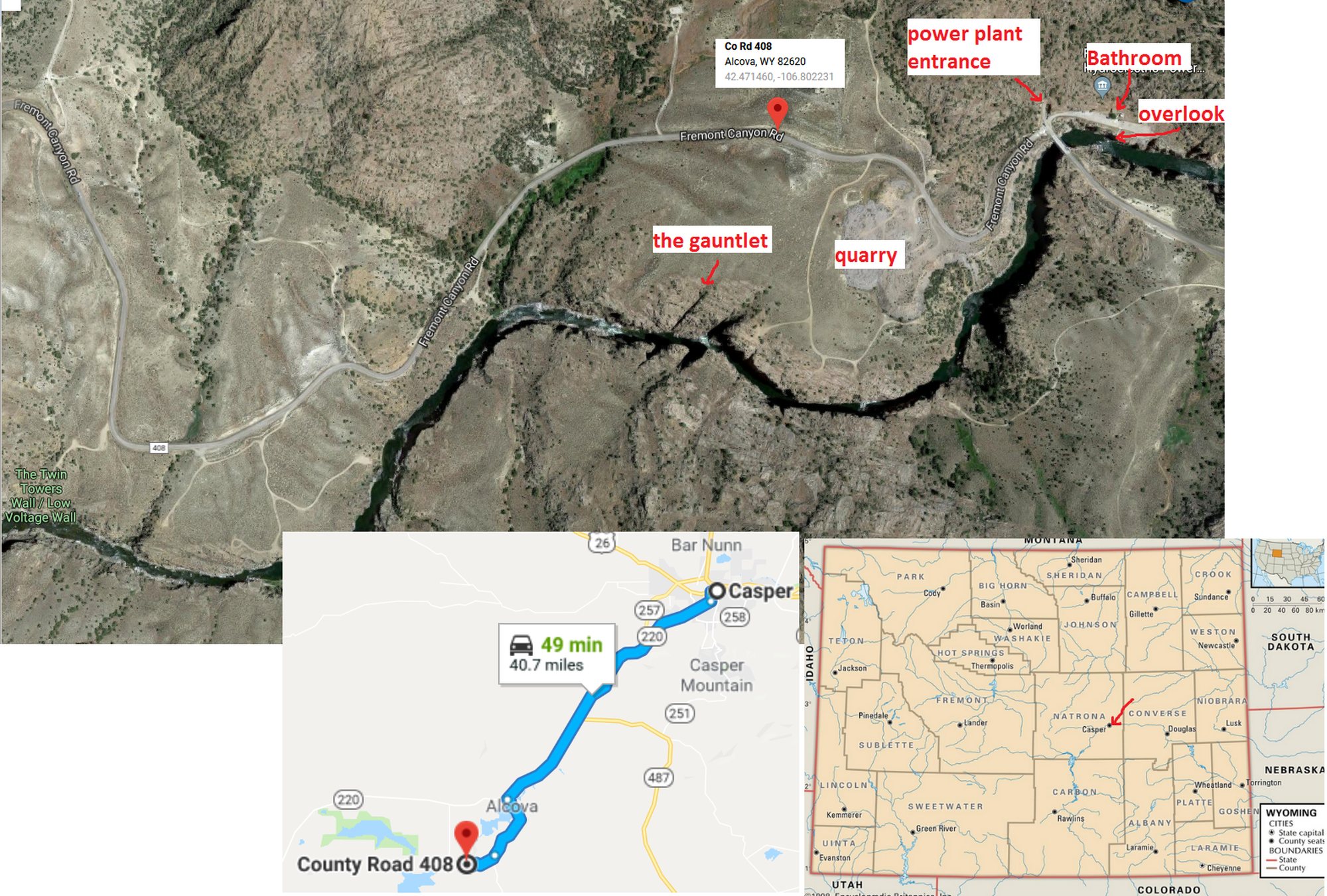 Some overview maps of the canyon for context