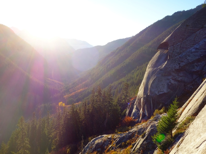 Beautiful fall afternoon high on Mamie Peak.
