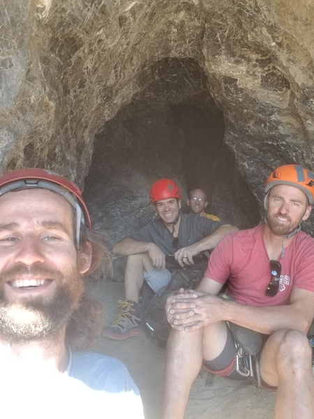 Cave before start of pitch 12