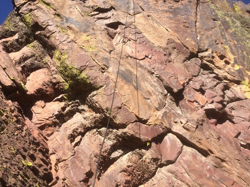 The base of the route.