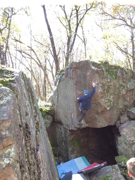 Joel fires Vision Quest. It starts down and left of his feet.