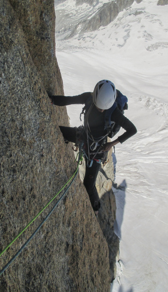 Grand Capucin: Bonatti-Ghigo, Pitch 12