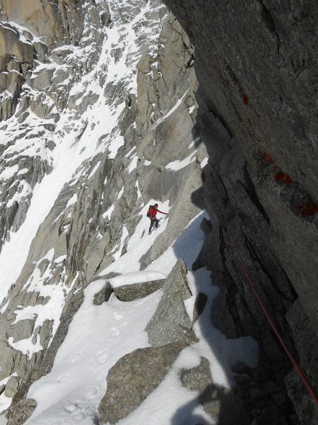 Grand Capucin: Bonatti-Ghigo, Approach