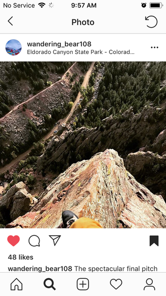 One of my favorite pictures. Just amazing to be up there. Just a tad cooler than Rebuffat’s Arete in my opinion.
