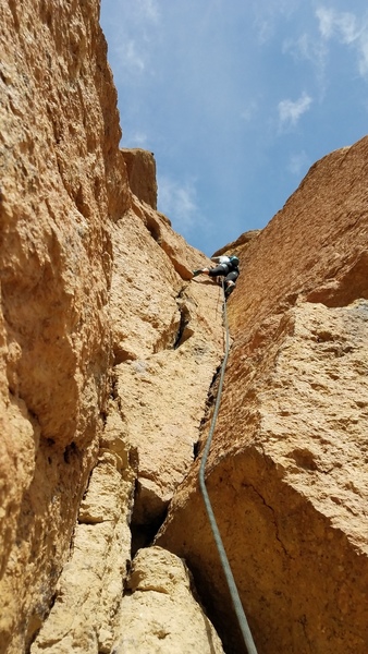 The crack on the second pitch