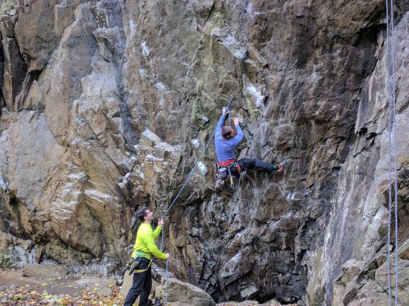 almost through the crux