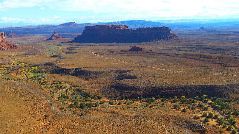 Battleship Rock (aka Franklin Butte) as seen from Arrowhead Spire.