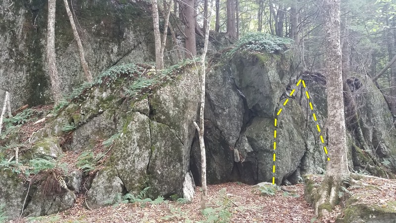 I ate too many (V0) on the Brownie Boulder