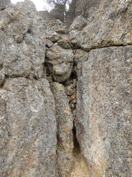 A short 5.3 chimney on pitch 2. Photo by Floyd Hayes.