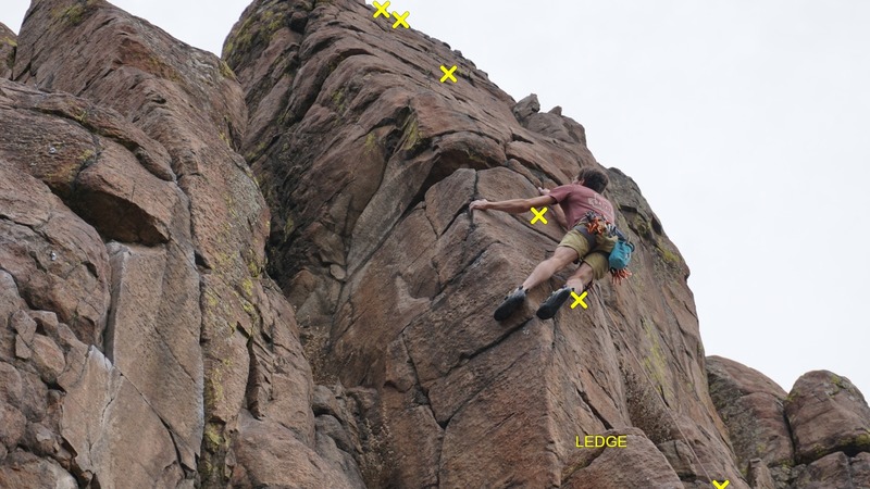 David warming up, definite ledge fall here.