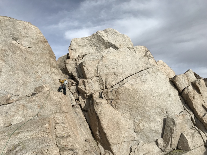 On the way up