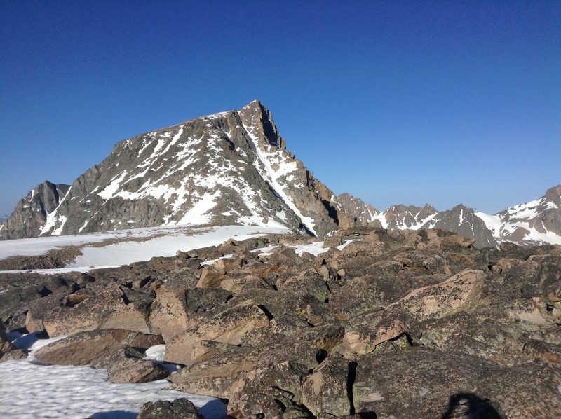 Whitetail Peak from Sundance Pass, June 2016