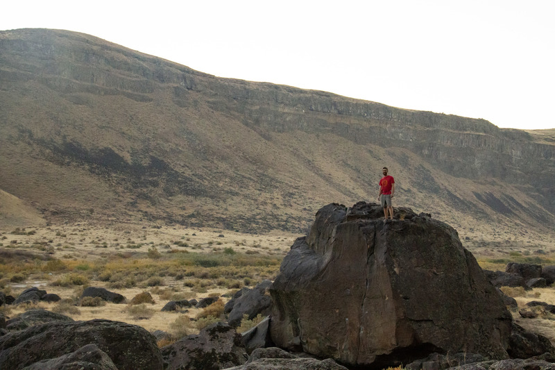 Atop one of the Spice World boulders. I believe this is "Old Spice Crack"