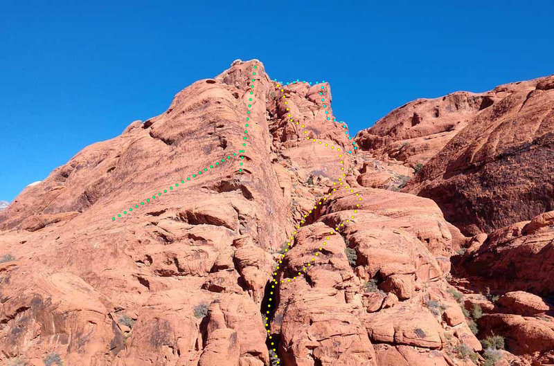E up to W South ridge + main south Stone Sweet ridge of Calico Peak