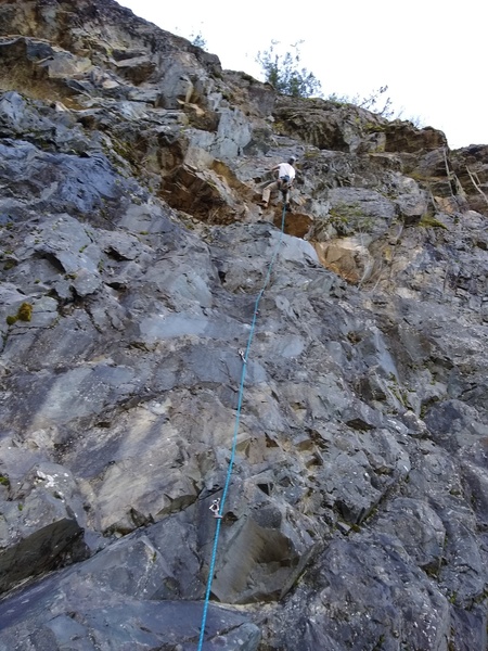 Just past the crux.