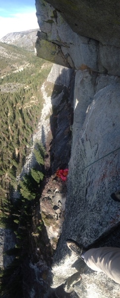Following M. on Traveler Buttress.