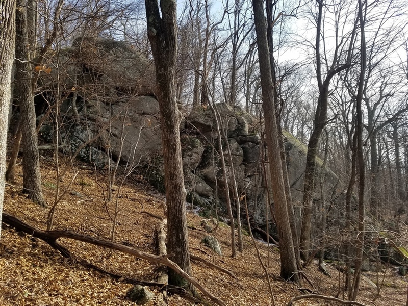 Climbing in Trad Dad Wall, Southwest Virginia (Appalachia)